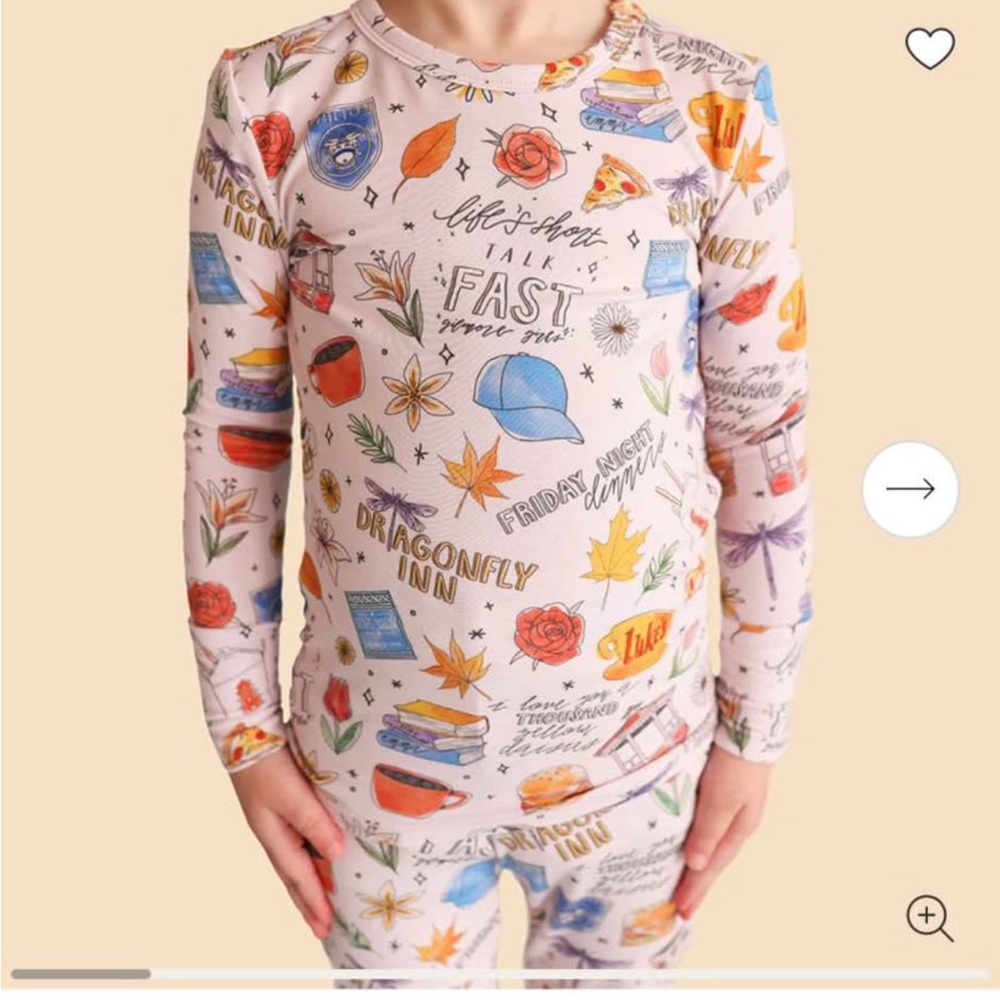 NWT Posh Peanut Gilmore Girls PJ set